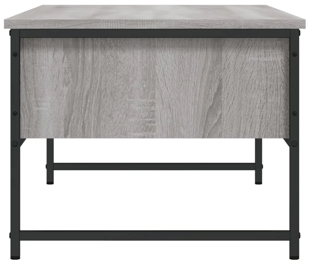 Mesa de centro 101x49x39,5 cm derivados madeira cinzento sonoma