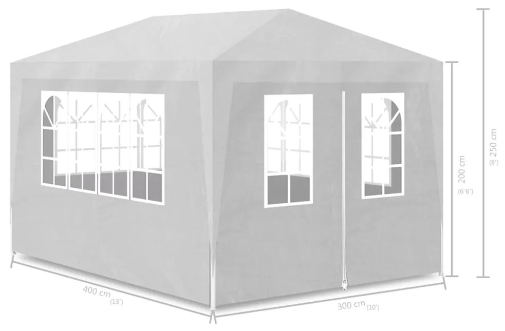 Tenda de Eventos Profissional Impermeável - 3x4 m - Branco