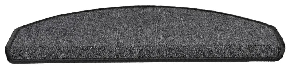 Tapetes de escadas 10 pcs 65x24x4 cm antracite