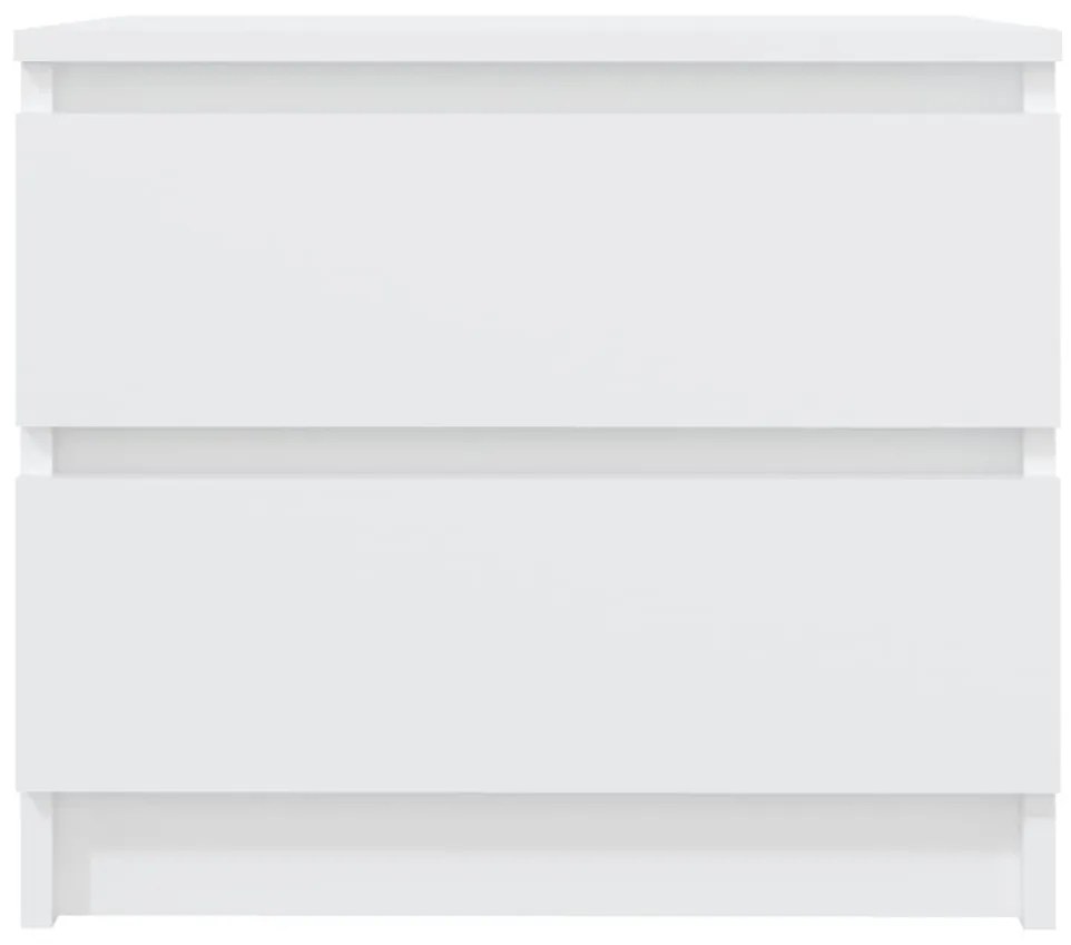 Mesas de cabeceira 2 pcs derivados de madeira branco