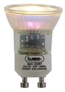 Lâmpada LED GU10 35mm 2W 140 lm 3000 K.