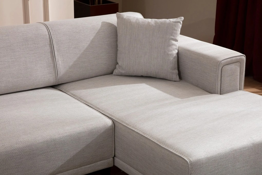 Sofá-Cama de Canto Horizon – Ecru – 250x140 cm