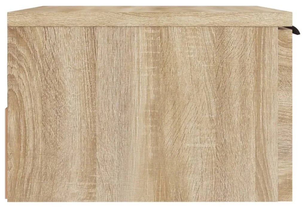 Mesa de cabeceira montagem na parede 34x30x20 cm cor sonoma