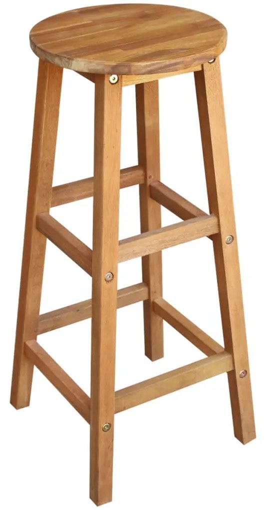 Conjunto mesa e bancos de bar 7 pcs madeira de acácia maciça