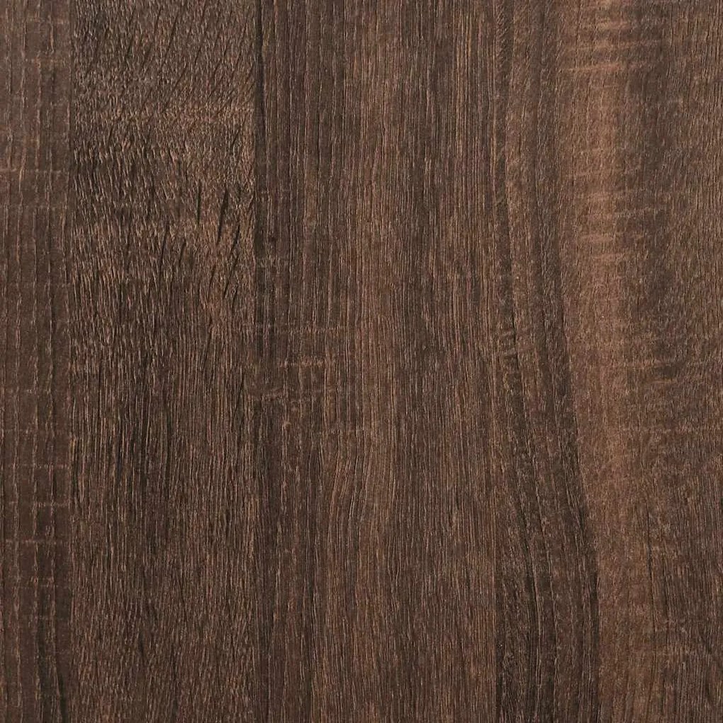 Prateleiras de parede 2 pcs derivados madeira carvalho castanho