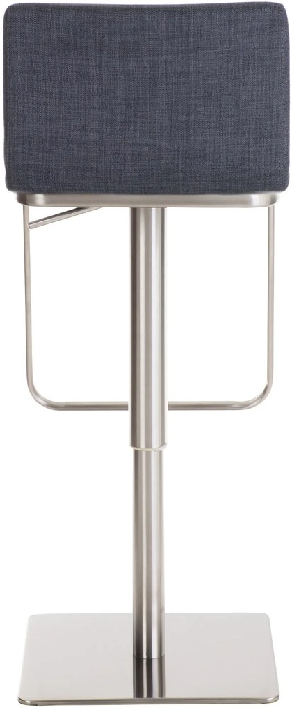 Banco de bar Limon em tecido 41 x 80-103 x 46 cm Cinzento escuro