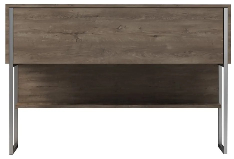 Cômoda Luxe – Prateada e Nogal – 120 x 80 x 30 cm