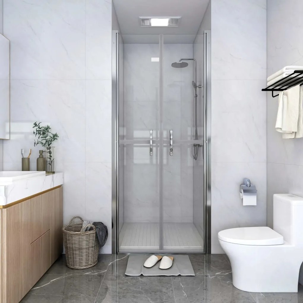 148784 vidaXL Porta de duche ESG transparente 101x190 cm
