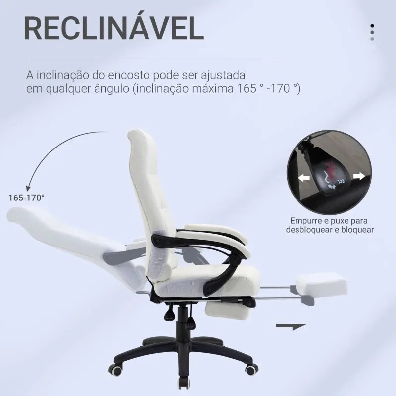 Cadeira Queen Ergonómica com Inclinação e Altura Ajustável - Design Mo