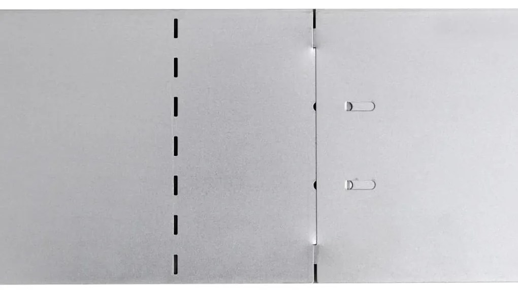 Conjunto 20 painéis vedação relvado 100 x 14 cm aço galvanizado