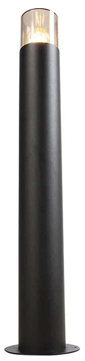 Candeeiro de pé exterior moderno preto 70 cm - Odense Moderno