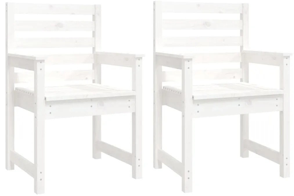 11 pcs conj. de jantar p/ jardim madeira de pinho maciça branco