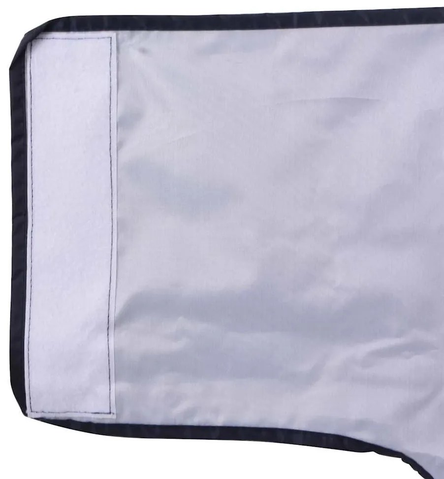 Capa de chuva para cães com tiras reflectoras azul-marinho 3XL