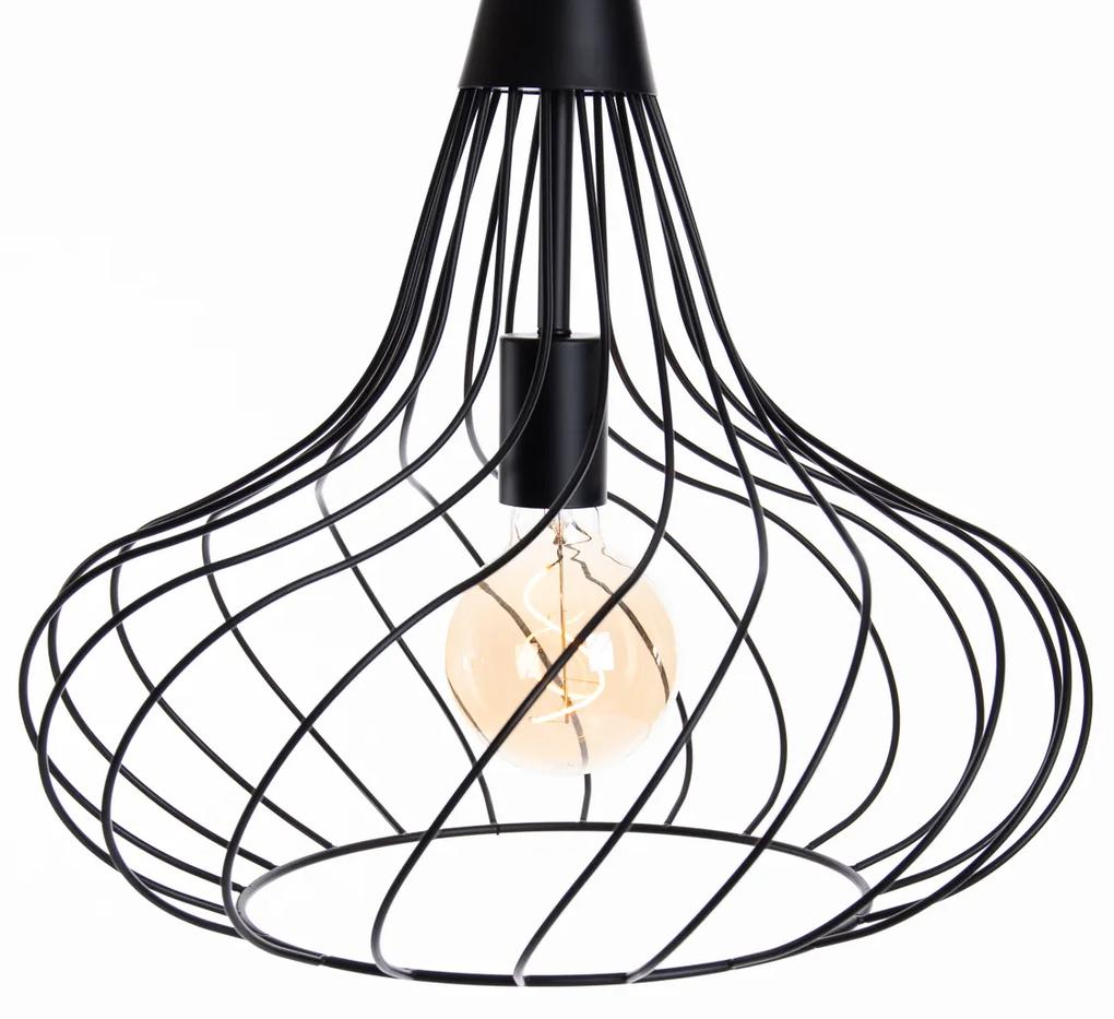 Moderne hanglamp zwart 42 cm E27 - Iggy Moderno