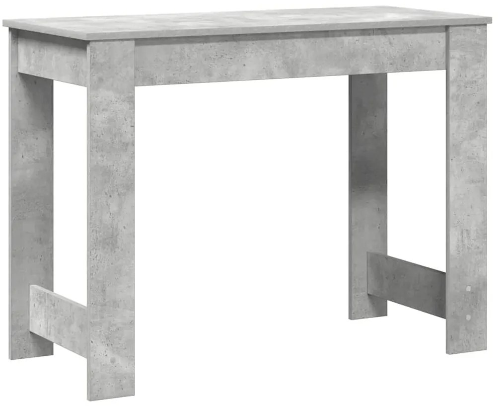 Secretária 100x45x75 cm derivados de madeira cinzento cimento