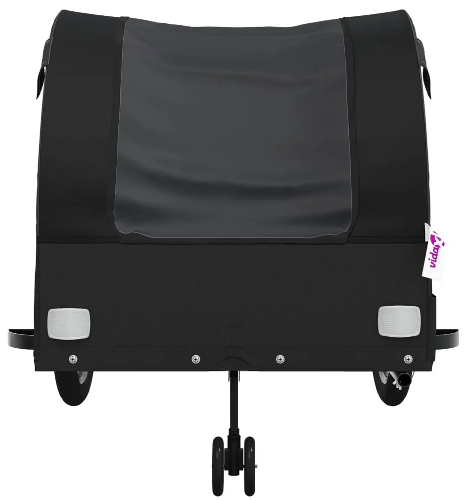 Reboque para bicicleta 45 kg ferro preto