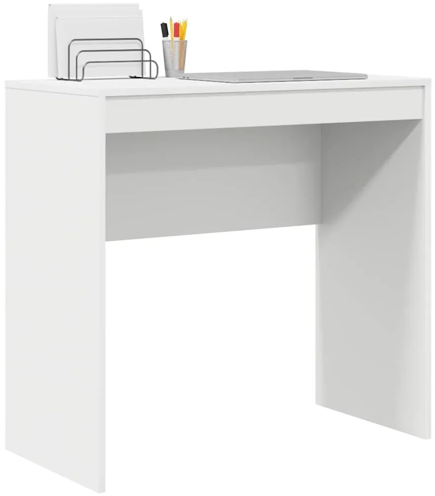 Secretária de Escrita Branca MDF 80 x 40 x 76 cm Simples