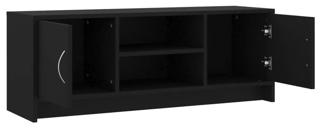 Móvel de TV 102x30x37,5 cm derivados de madeira preto