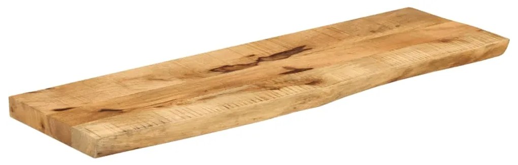 Tampo de mesa borda viva 110x20x3,8 cm mangueira áspera maciça
