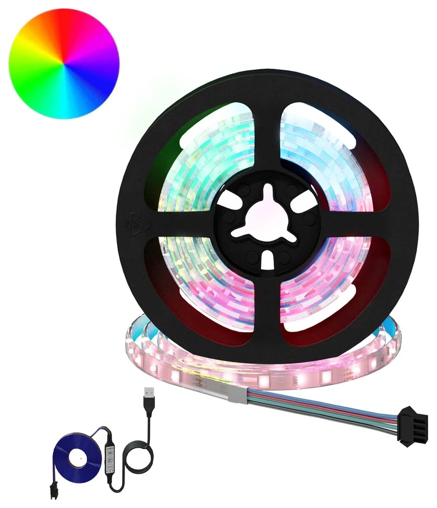 vidaXL Fita LED 2 pcs Preto e Transparente 1000 mm Cobre e Plástico