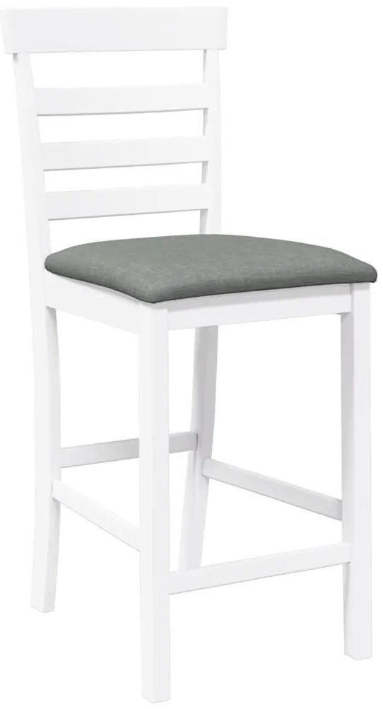 Bancos de bar com almofadões 2pcs madeira de seringueira maciça