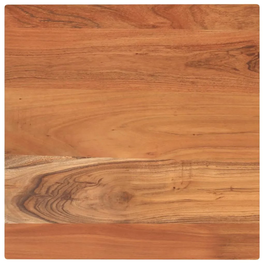 vidaXL Tampo de mesa quadrado 50x50x2,5 cm madeira de acácia maciça
