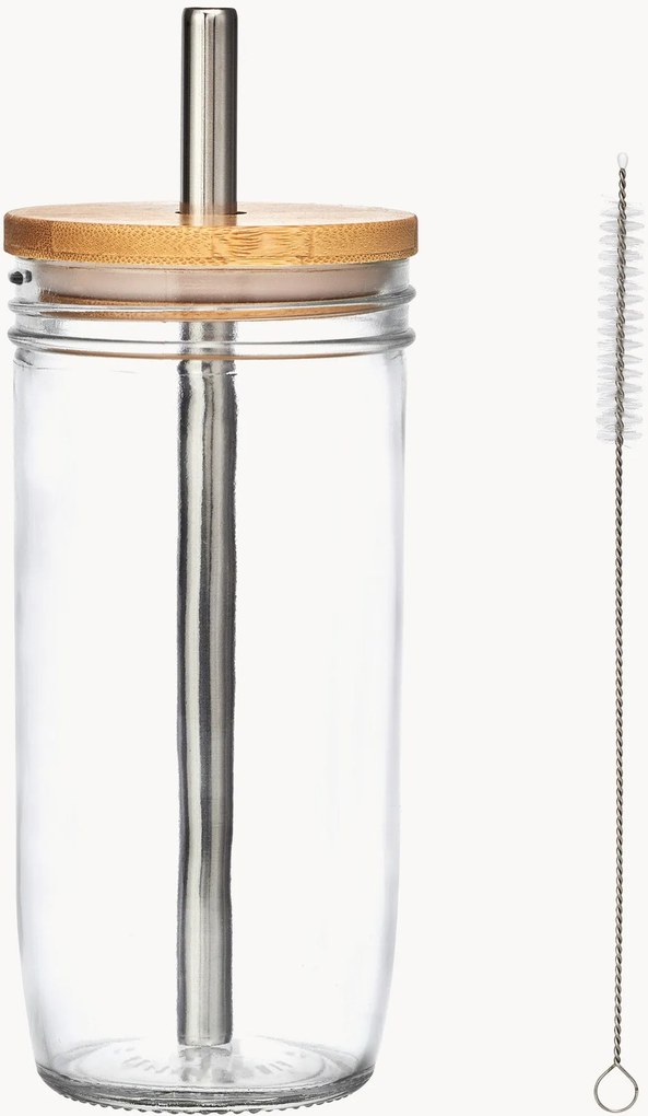 Copo com palhinha em aço inoxidável La Cafetière