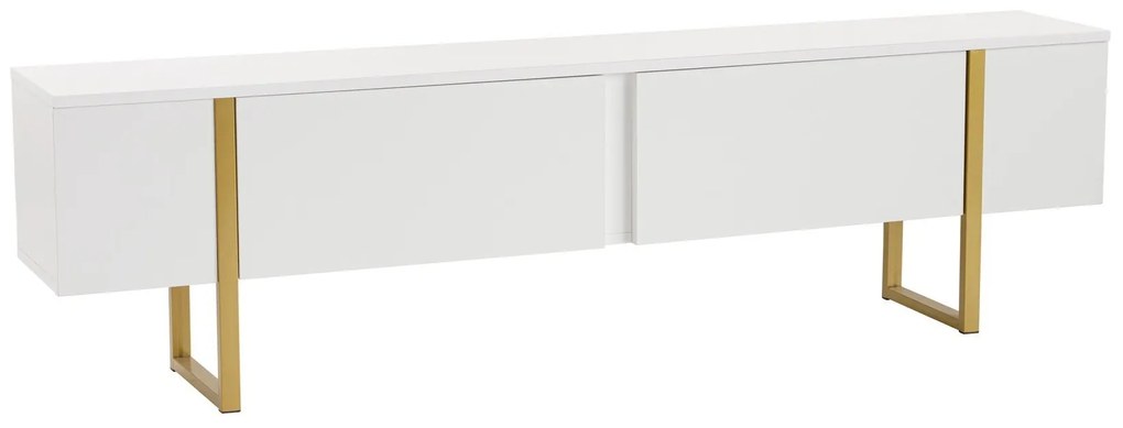 Móvel TV Serenity – Branco e Dourado – 180 cm x 50 cm x 29,5 cm