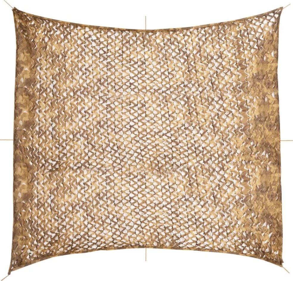 Rede de camuflagem com saco de arrumação 521x493 cm areia