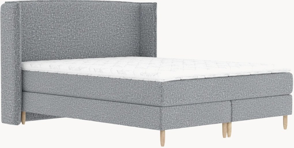 Cama divã em bouclé artesanal Ardis, H4