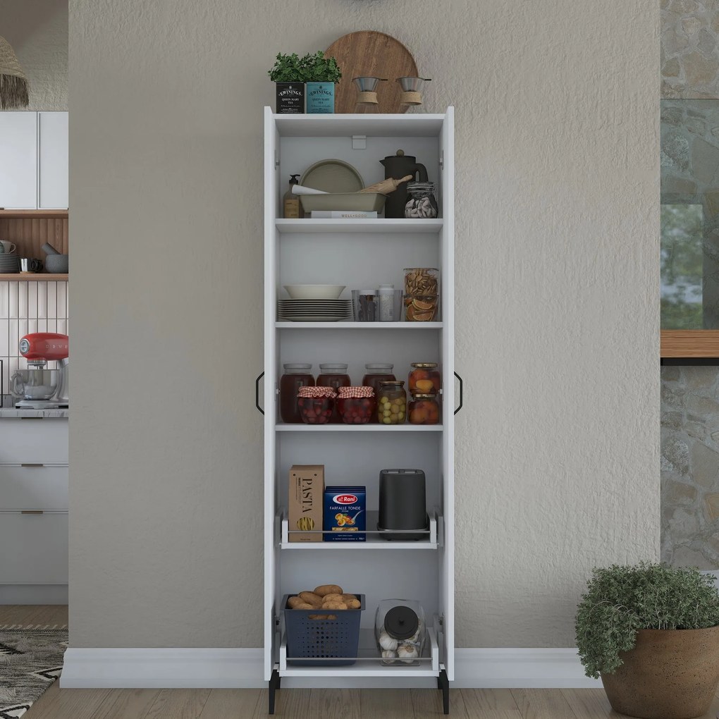 Armário Multiusos JE110 – Branco – 60x198,6x40 cm