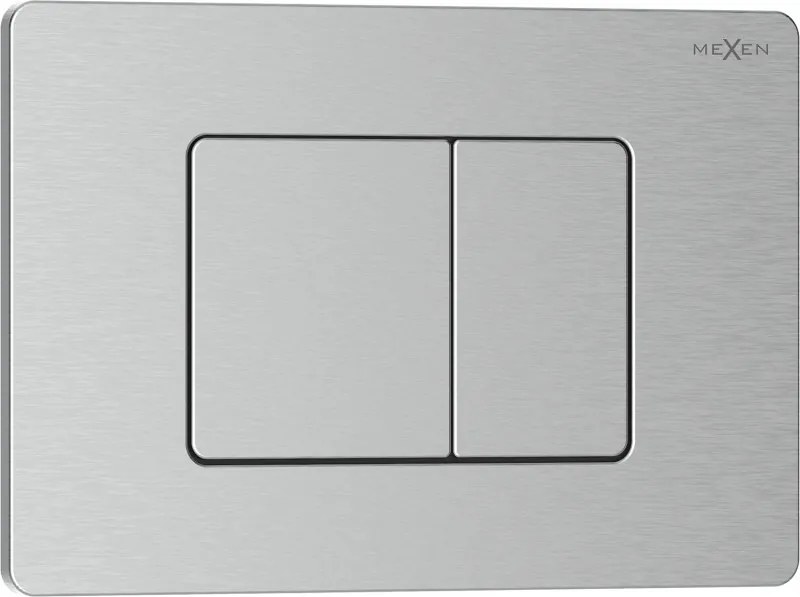 Mexen Tex 05 botão de descarga em aço inoxidável, inox - 6105-10