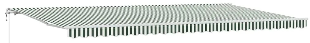 Toldo Verde e branco 600 × 300 cm Verde e branco