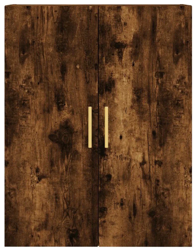 Armário de parede 69,5x34x90 cm carvalho fumado