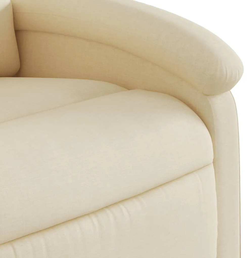 Poltrona reclinável tecido cor creme