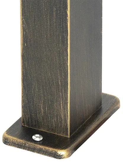 Candeeiro de pé exterior industrial dourado antigo 65 cm IP44 - Baleno Country / Rústico,Moderno,Industrial