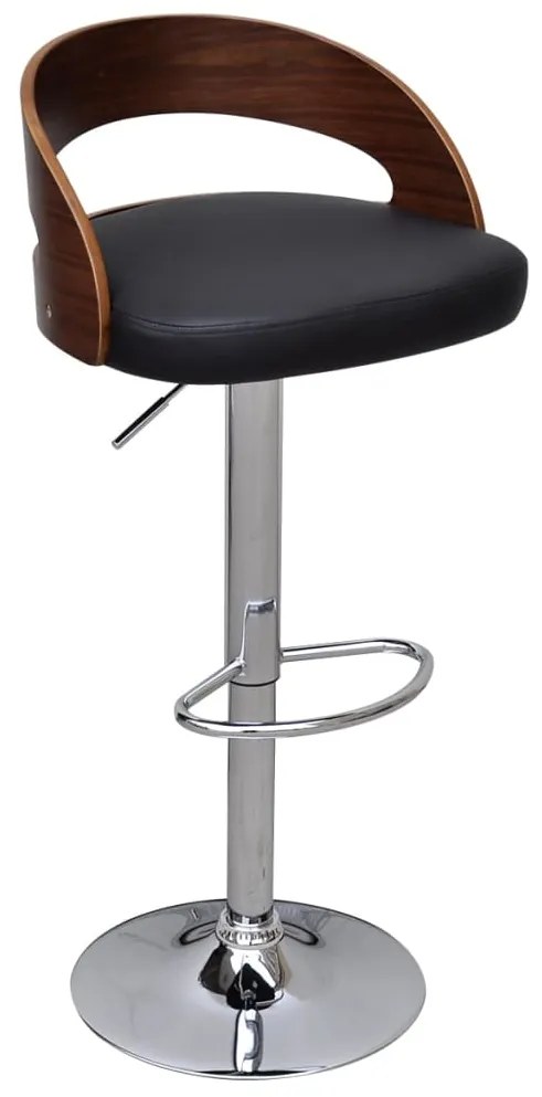 Bancos de bar 2 pcs madeira curvada