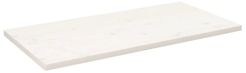 Tampo de mesa retangular 100x50x2,5 cm pinho maciço branco