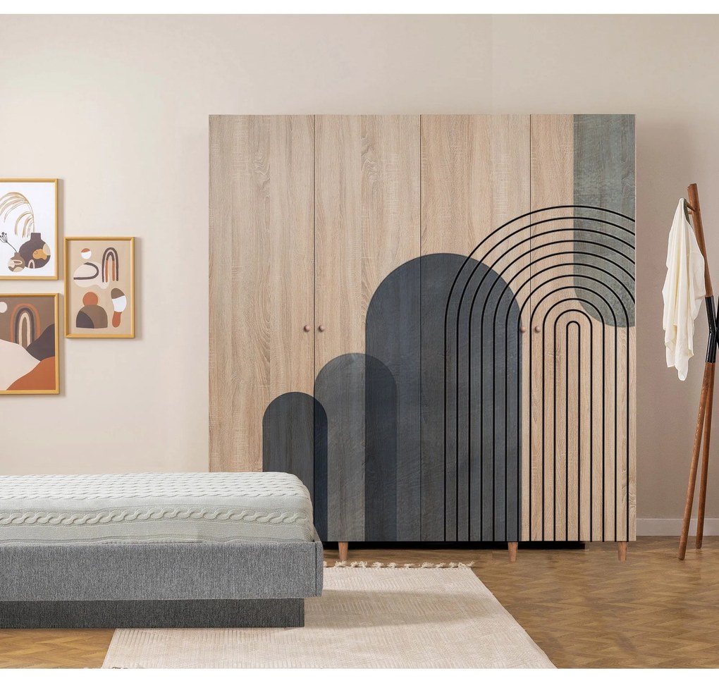 Roupeiro Loni – Sonomo – 180x192x52 cm