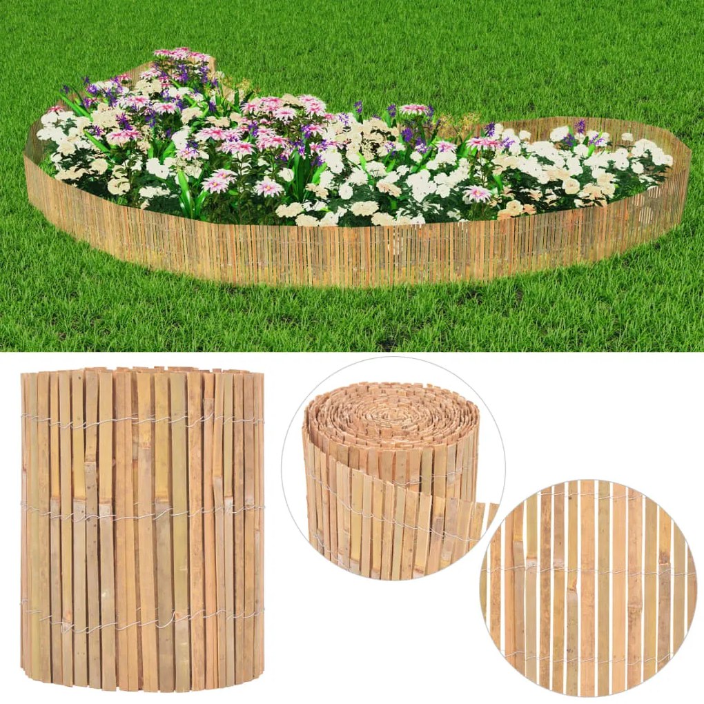 vidaXL Cerca de bambu 1000x30 cm