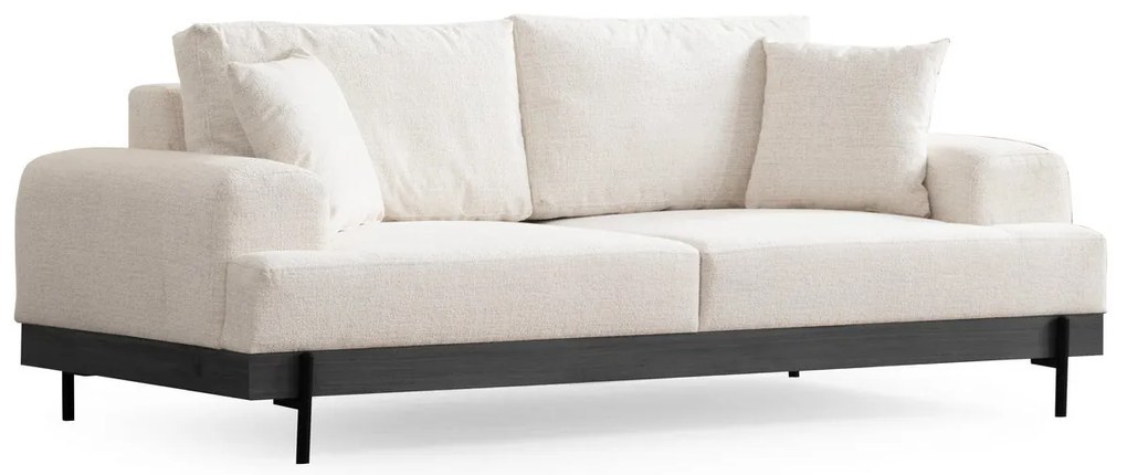 Sofá de 3 Lugares Eti – Branco – 220 cm x 98 cm x 78 cm