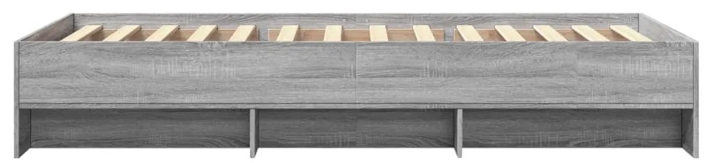 Estrutura cama 75x190 cm derivados de madeira cinzento sonoma