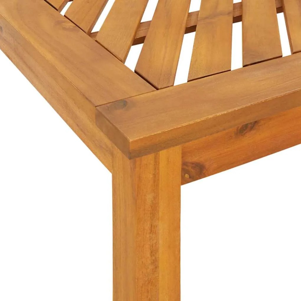 Conjunto de Jantar de Jardim 3 Peças Madeira Sólida Acácia