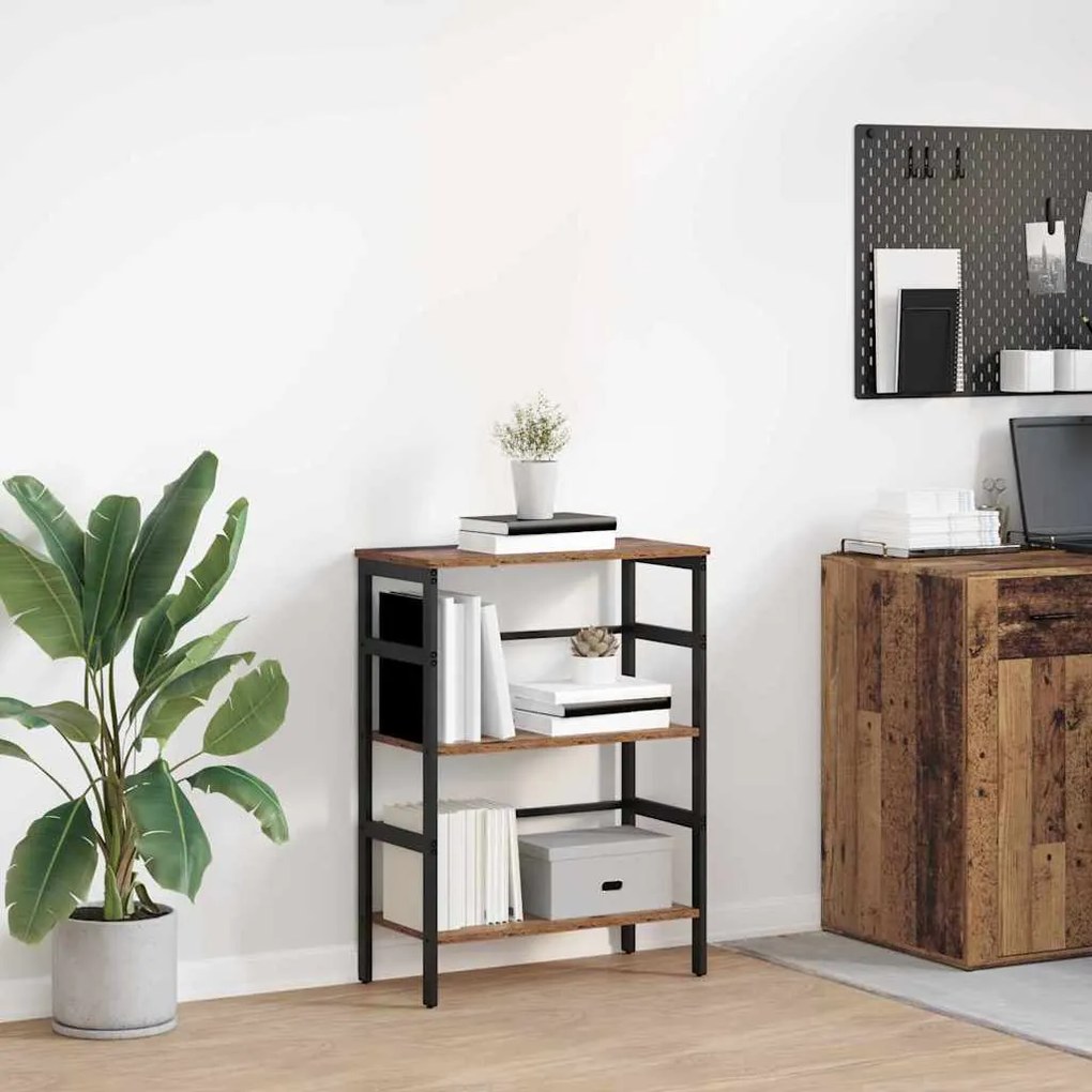 vidaXL Estante Madeira Antiga 60 x 29,5 x 81 cm Madeira processada