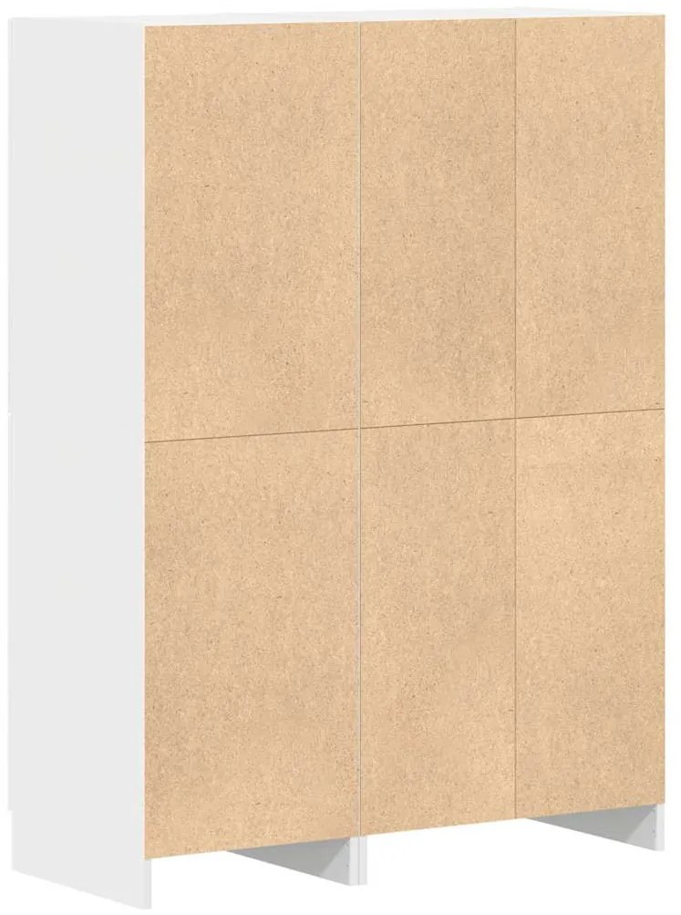 2 pcs armário de cozinha conjunto derivados de madeira branco