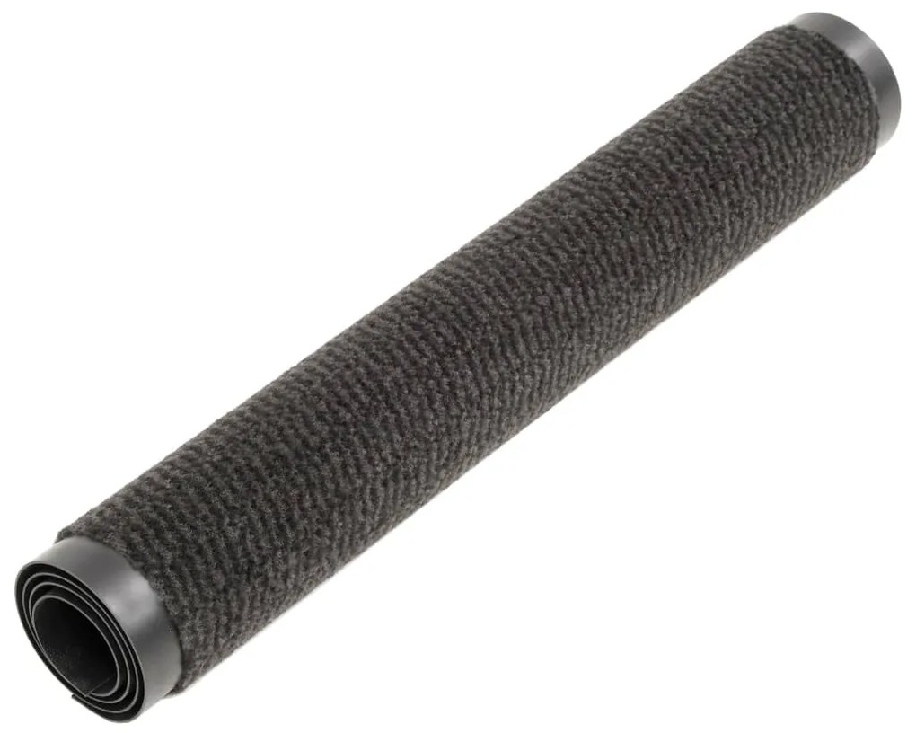 Tapete controlo pó retangular tufado 2 pcs 80x120cm preto