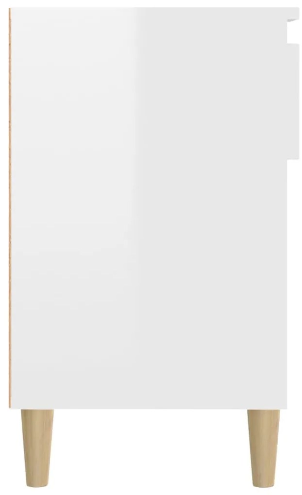 Sapateira 102x36x60 cm derivados de madeira branco brilhante