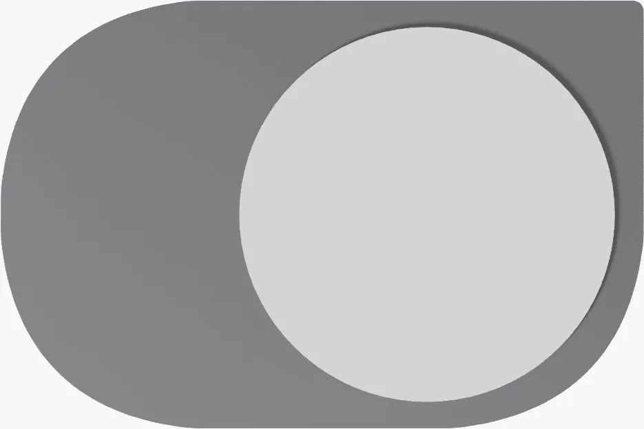 Espelho "Pubble" - 60 x 90 x 2,2 cm - Antracite - Design Moderno