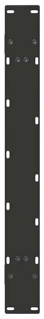 Pés para mesa de jantar em formato A, 2 peças, preto, 100x(72-73) cm,