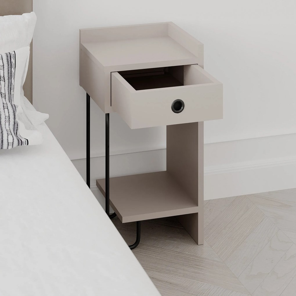Sofá de 1 Lugar Lora – Creme – 110x108x65 cm